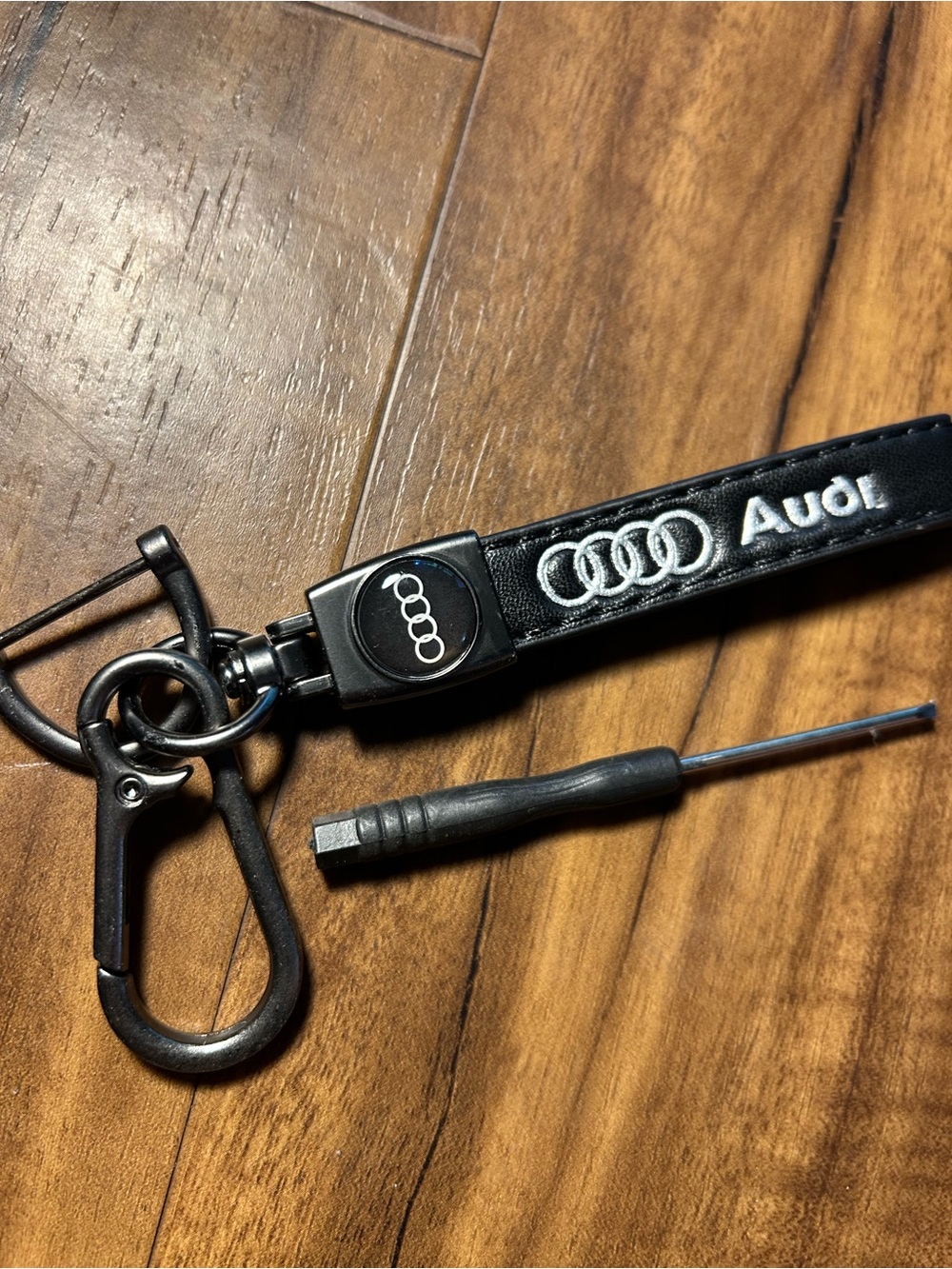 Audi Black Keychain